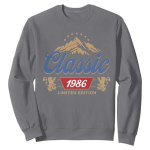 40th Birthday Beer Classic 1986 Limited Edition Sweatshirt Funny Gifts for 40 Year Olds