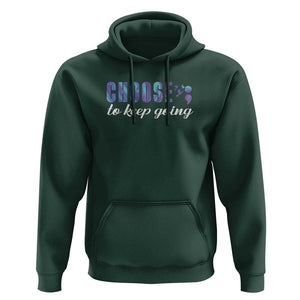 Suicide Prevention Awareness Hoodie Choose To Keep Going Semicolon Birds TS11 Dark Forest Green Print Your Wear