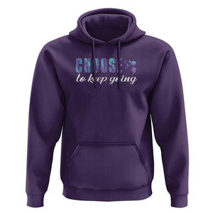 Suicide Prevention Awareness Hoodie Choose To Keep Going Semicolon Birds TS11 Purple Print Your Wear