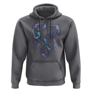 Suicide Prevention Awareness Hoodie Choose Life Love Heart Semicolon Butterfly TS11 Charcoal Print Your Wear