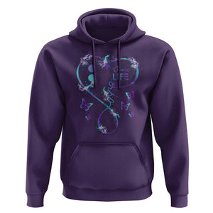 Suicide Prevention Awareness Hoodie Choose Life Love Heart Semicolon Butterfly TS11 Purple Print Your Wear