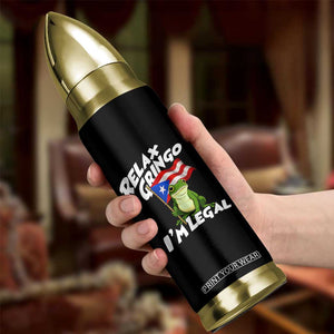 Funny Relax Gringo I Am Legal Bullet Tumbler Puerto Rico Flag Coqui Frog TS11 Print Your Wear