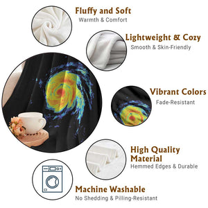 Hurricane Erin Throw Blanket Meteorologist Weather Radar Storm Chasing TS11 Print Your Wear