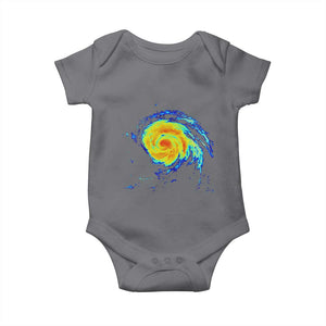 Hurricane Erin Baby Onesie Meteorologist Weather Radar Storm Chasing TS11 Charcoal Print Your Wear