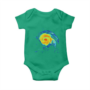 Hurricane Erin Baby Onesie Meteorologist Weather Radar Storm Chasing TS11 Irish Green Print Your Wear