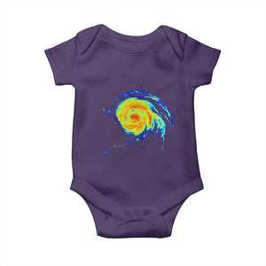 Hurricane Erin Baby Onesie Meteorologist Weather Radar Storm Chasing TS11 Purple Print Your Wear
