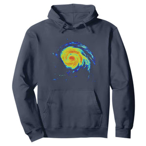 Hurricane Erin Hoodie Meteorologist Weather Radar Storm Chasing TS11 Navy Print Your Wear