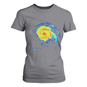 Hurricane Erin T Shirt For Women Meteorologist Weather Radar Storm Chasing TS11 Charcoal Print Your Wear