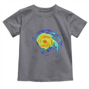 Hurricane Erin Toddler T Shirt Meteorologist Weather Radar Storm Chasing TS11 Charcoal Print Your Wear