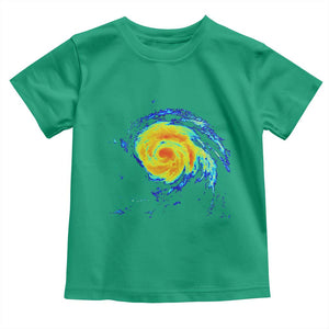 Hurricane Erin Toddler T Shirt Meteorologist Weather Radar Storm Chasing TS11 Irish Green Print Your Wear