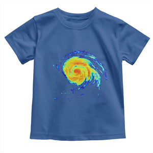 Hurricane Erin Toddler T Shirt Meteorologist Weather Radar Storm Chasing TS11 Royal Blue Print Your Wear