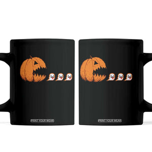 Funny Halloween Gamer Video Gaming Pumpkin Ghost Coffee Mug TS11 Black Print Your Wear