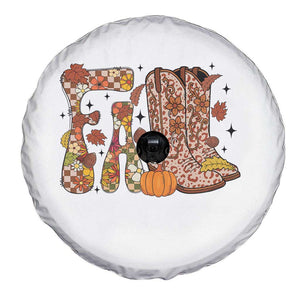 Cowboy Fall Season Thanksgiving Western Boots Pumpkin Spare Tire Cover TS11 Print Your Wear