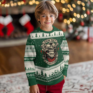 Fun Fact I Dont Care Ugly Christmas Sweater Funny Smoking Gorilla Sarcastic TS11 Forest Green Beige Print Your Wear