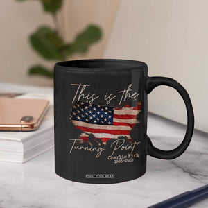 This Is The Turning Point Coffee Mug Patriotic American Map Vintage USA Flag TS11 Print Your Wear