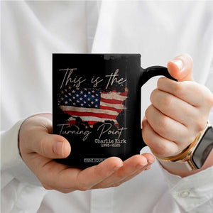 This Is The Turning Point Coffee Mug Patriotic American Map Vintage USA Flag TS11 Print Your Wear