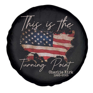 This Is The Turning Point Spare Tire Cover Patriotic American Map Vintage USA Flag TS11 Print Your Wear