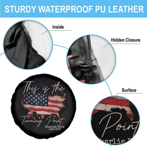 This Is The Turning Point Spare Tire Cover Patriotic American Map Vintage USA Flag TS11 Print Your Wear