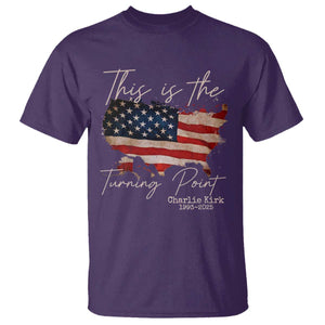 This Is The Turning Point T Shirt Patriotic American Map Vintage USA Flag TS11 Purple Print Your Wear