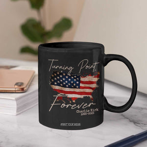 Turning Point Forever Coffee Mug Patriotic American Map Vintage USA Flag TS11 Print Your Wear