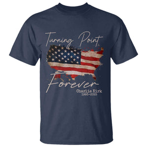 Turning Point Forever T Shirt Patriotic American Map Vintage USA Flag TS11 Navy Print Your Wear