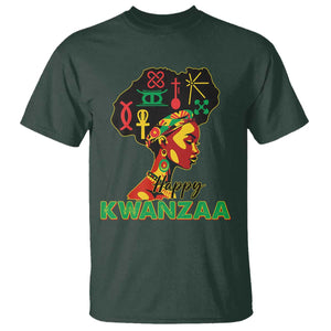 Happy Kwanzaa T Shirt Nguzo Saba Symbols The 7 Principles Of Kwanzaa TS11 Dark Forest Green Print Your Wear