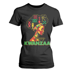 Happy Kwanzaa T Shirt For Women Nguzo Saba Symbols The 7 Principles Of Kwanzaa TS11 Black Print Your Wear