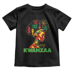 Happy Kwanzaa Toddler T Shirt Nguzo Saba Symbols The 7 Principles Of Kwanzaa TS11 Black Print Your Wear