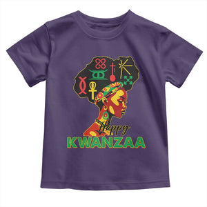 Happy Kwanzaa Toddler T Shirt Nguzo Saba Symbols The 7 Principles Of Kwanzaa TS11 Purple Print Your Wear