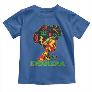 Happy Kwanzaa Toddler T Shirt Nguzo Saba Symbols The 7 Principles Of Kwanzaa TS11 Royal Blue Print Your Wear