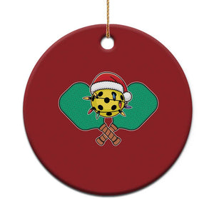 Funny Xmas Pickleball Holiday Santa Hat Christmas Ornament TS11 Print Your Wear