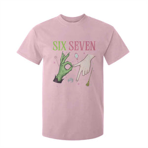 Funny Six Seven Witch Pink And Green Broomstick Magic Wand T Shirt For Kid TS11 Light Pink Print Your Wear