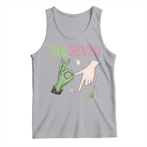 Funny Six Seven Witch Pink And Green Broomstick Magic Wand Tank Top - Print Your Wear