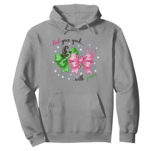 Funny Christmas Witch Pink Goes Good With Green Hoodie TS11 Sport Gray Print Your Wear