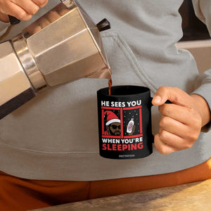 Funny Christmas Diddy Coffee Mug He Sees You When You Are Sleeping Baby Oil TS11 Print Your Wear