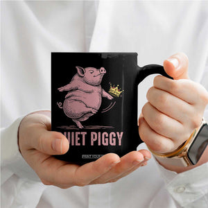Funny Quiet Piggy Coffee Mug Pig Political Humor No King TS11 Print Your Wear