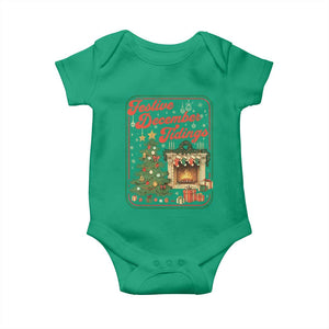 Funny Democrat Christmas Baby Onesie Festive December Tiding Xmas Political Satire TS11 Irish Green Print Your Wear