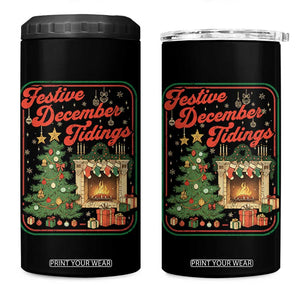 Funny Democrat Christmas 4 in 1 Can Cooler Tumbler Festive December Tiding Xmas Political Satire TS11 One Size: 16 oz Black Print Your Wear