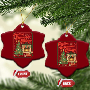 Funny Democrat Christmas Ceramic Ornament Festive December Tiding Xmas Political Satire TS11 Print Your Wear
