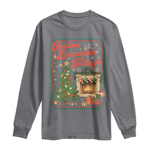 Funny Democrat Christmas Long Sleeve Shirt Festive December Tiding Xmas Political Satire TS11 Charcoal Print Your Wear