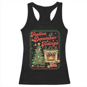 Funny Democrat Christmas Racerback Tank Top Festive December Tiding Xmas Political Satire TS11 Black Print Your Wear