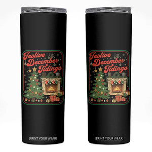 Funny Democrat Christmas Skinny Tumbler Festive December Tiding Xmas Political Satire TS11 Black Print Your Wear