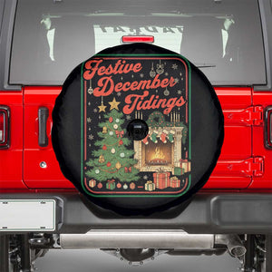 Funny Democrat Christmas Spare Tire Cover Festive December Tiding Xmas Political Satire TS11 Black Print Your Wear