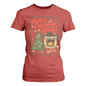 Funny Democrat Christmas T Shirt For Women Festive December Tiding Xmas Political Satire TS11 Red Print Your Wear