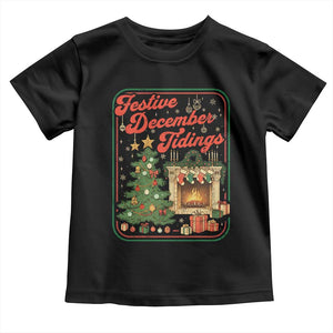 Funny Democrat Christmas Toddler T Shirt Festive December Tiding Xmas Political Satire TS11 Black Print Your Wear