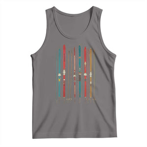 Vintage Skiblades Skiboards Skiing Ski Season Winter Sport Tank Top TS11 Deep Heather Print Your Wear