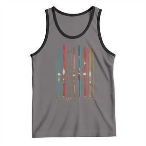 Vintage Skiblades Skiboards Skiing Ski Season Winter Sport Tank Top TS11 Deep Heather Black Print Your Wear