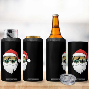 Funny Ski Christmas Winter Sport Skiing Santa Hat 4 in 1 Can Cooler Tumbler TS11 Print Your Wear