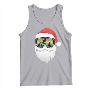 Funny Ski Christmas Winter Sport Skiing Santa Hat Tank Top TS11 Athletic Heather Print Your Wear