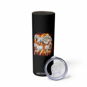 3 Fire Horses Moon Equestrian Skinny Tumbler Year Of The Fire Horse Joke TS11 Print Your Wear